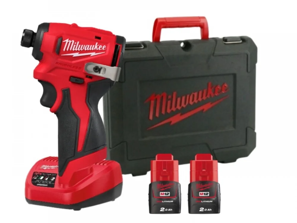 Акумуляторний ударний шуруповерт Milwaukee M12 BLIDRC-202C
