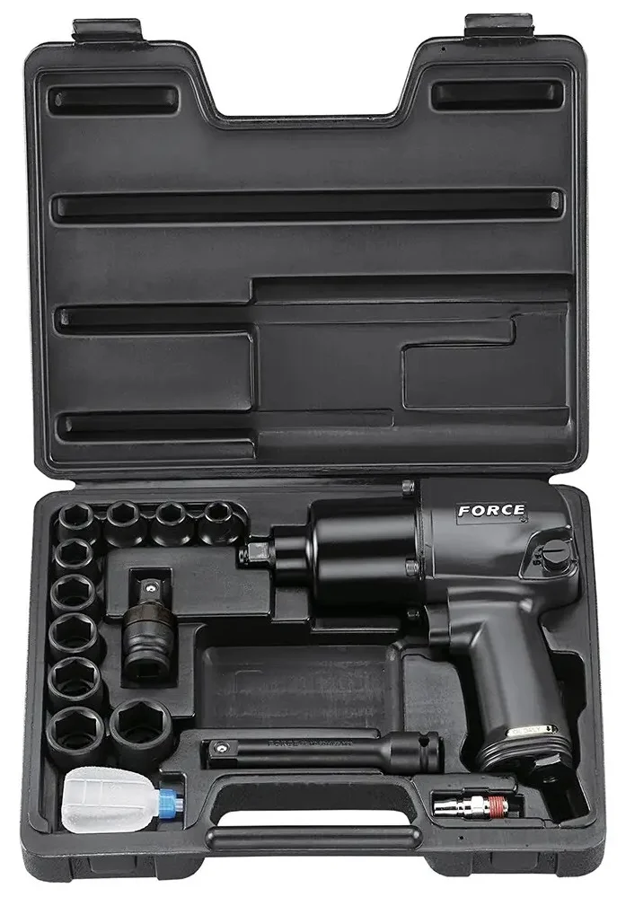 Пневмогайковерт Sumake 1/2" 813 Нм 7000 об/хв. та набором 6 гр. головок 10 од. (4142B)