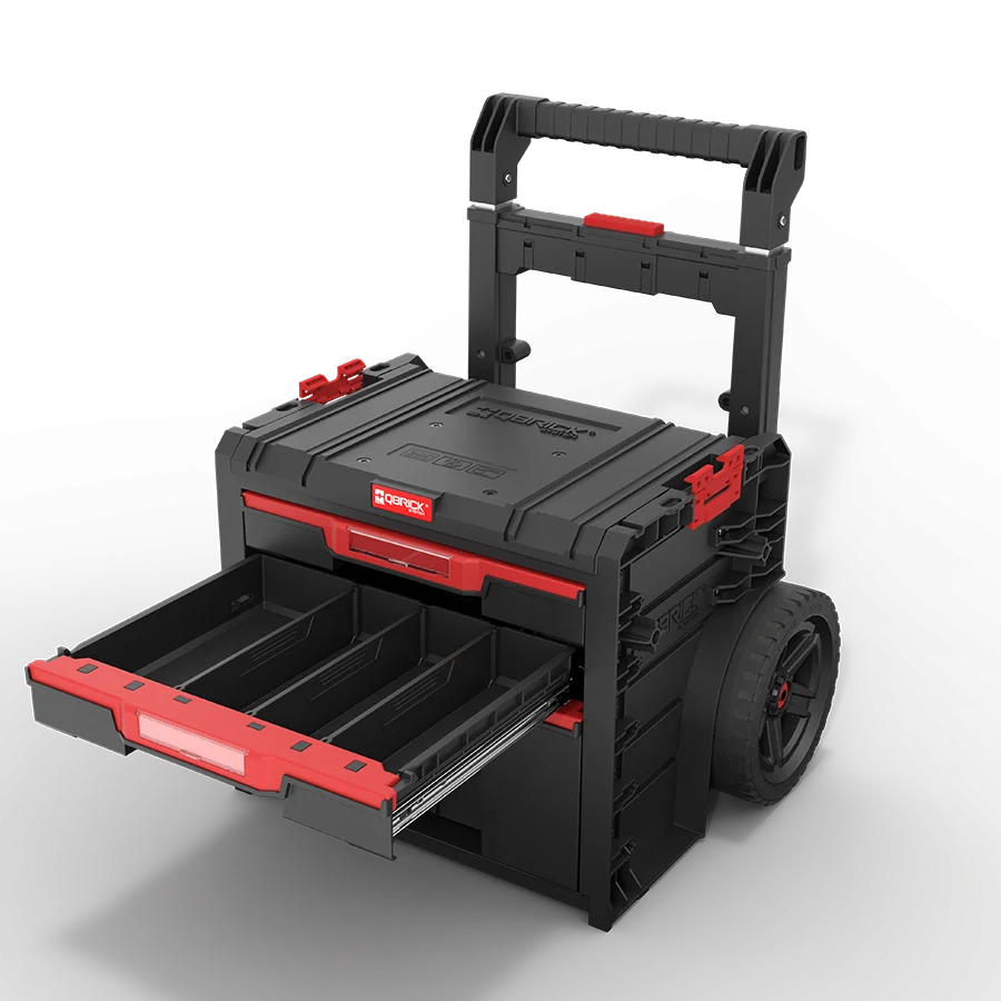 Ящик для инструментов на колесах Qbrick System PRO CART 2.0 PLUS DRAWER 3 (SKRWQCP2PD3CZAPG001) - фото 11