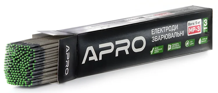 Електроди зварювальні 3мм 5кг Apro МР-3 (699933)