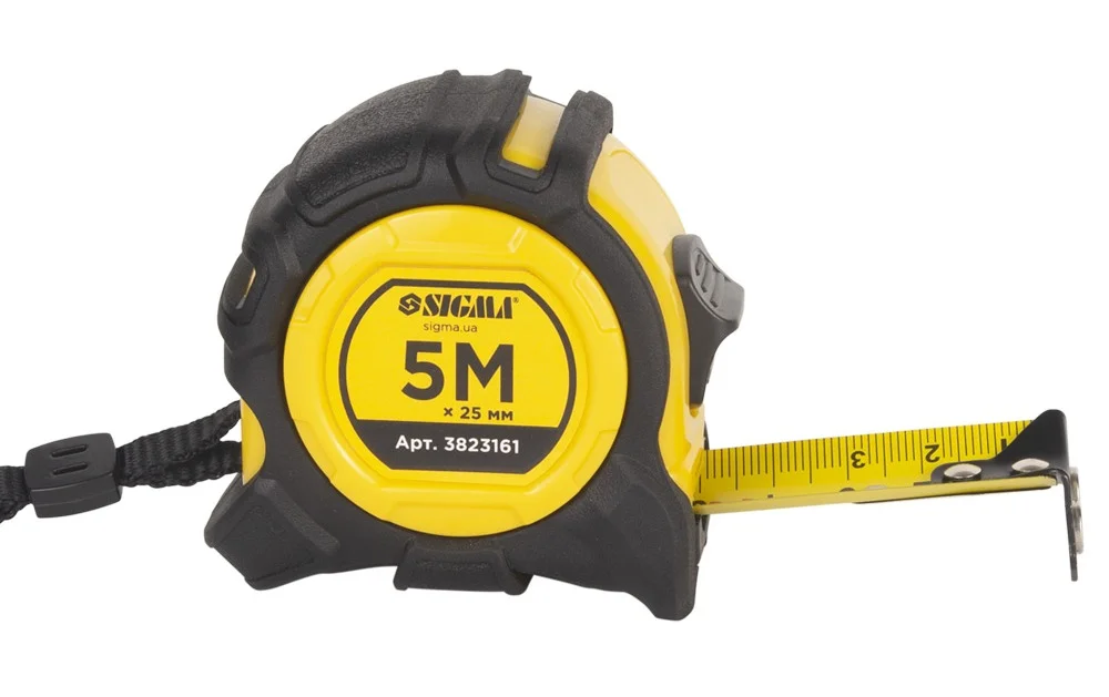Рулетка магнітна Sigma Advanced 5м×25мм (3823161)