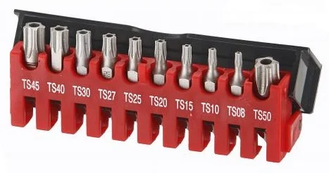 Набір біт 1/4" L25мм TORX PLUS TS8-TS50 з отв. 10 од. Force (21013)