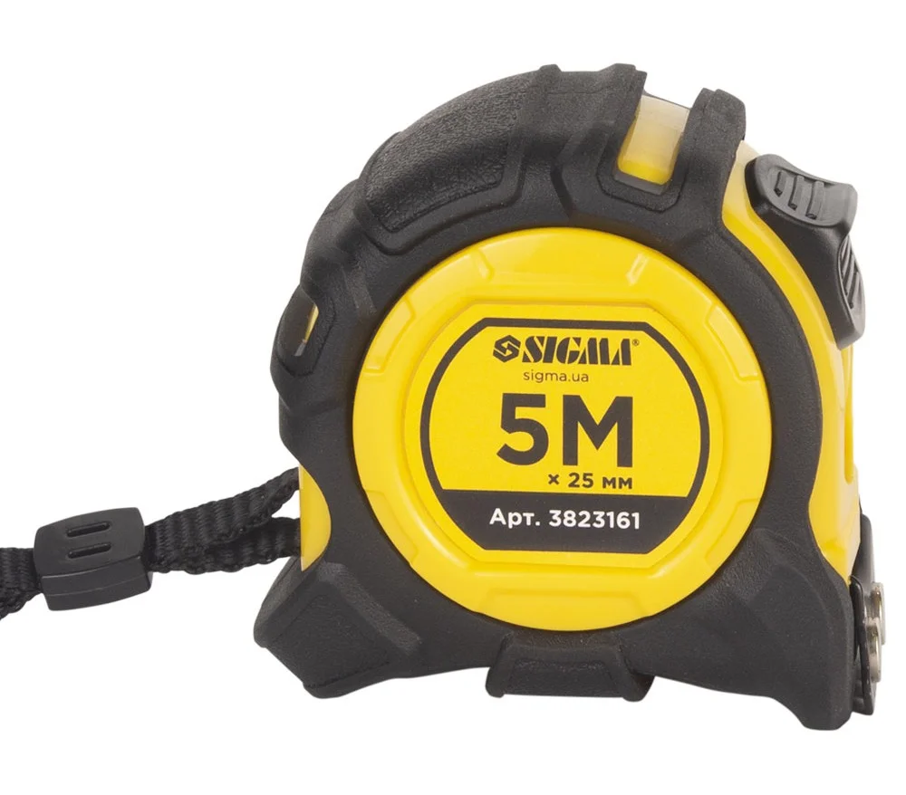 Рулетка магнітна Sigma Advanced 5м×25мм (3823161)