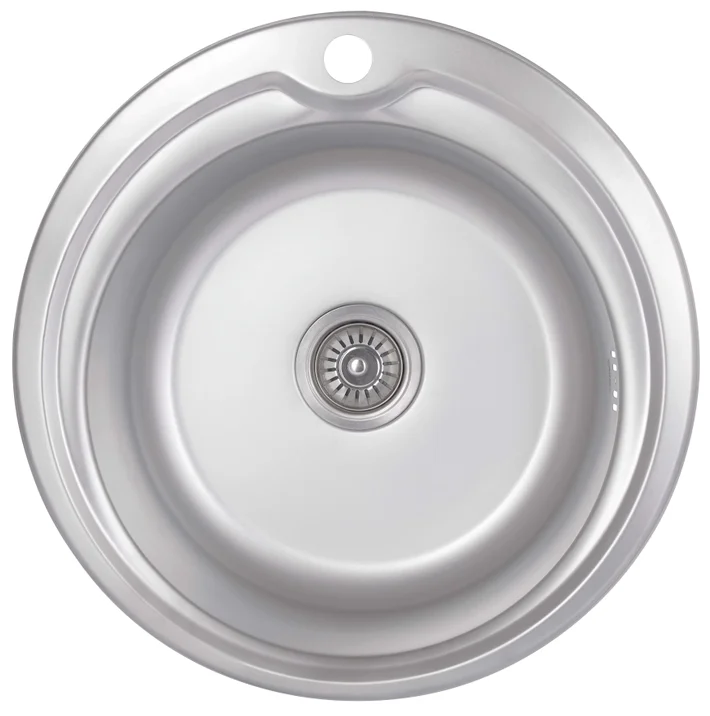 Кухонна мийка Brinex 510-D 0,8 мм (Satin)