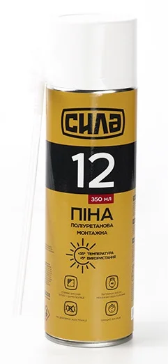 Піна монтажна ручна літня 12л 350мл Сила (699500)