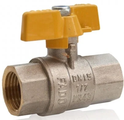 Кран кульовий FADO Газ баб, ВВ 1/2 PN 40