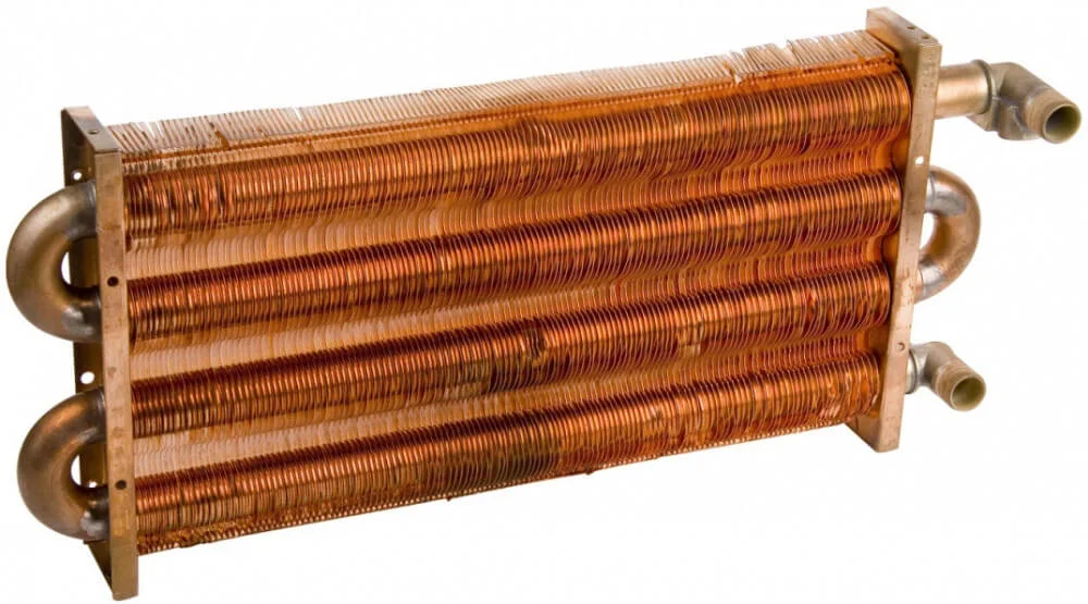 3388 Первинний теплообмінник 122 Fin (KFC/MSC) на газовий котел Daewoo Gasboiler