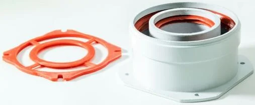 Адаптер вертикальний 60/100 Rocterm для коаксіальної труби газового котла