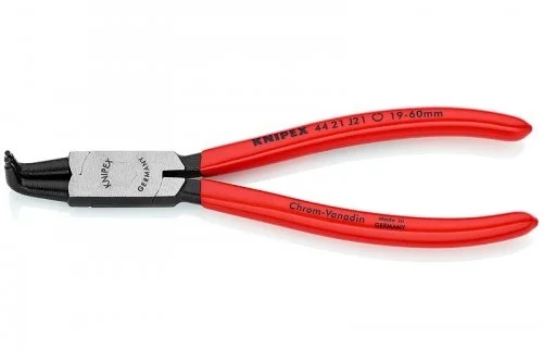 Щипцы для внутренних стопорных колец в отверстиях под углом 90° Knipex L=170 мм (44 21 J21)
