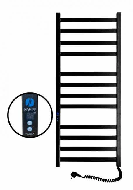 Рушникосушка електрична Navin Авангард 480 х 1200 Digital чорний муар
