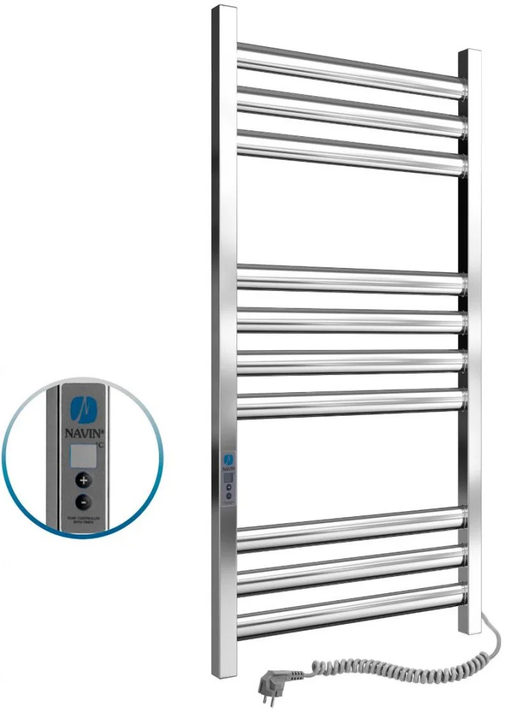 Рушникосушарка електричний Navin Ellipse 500 х 1000 Digital нерж