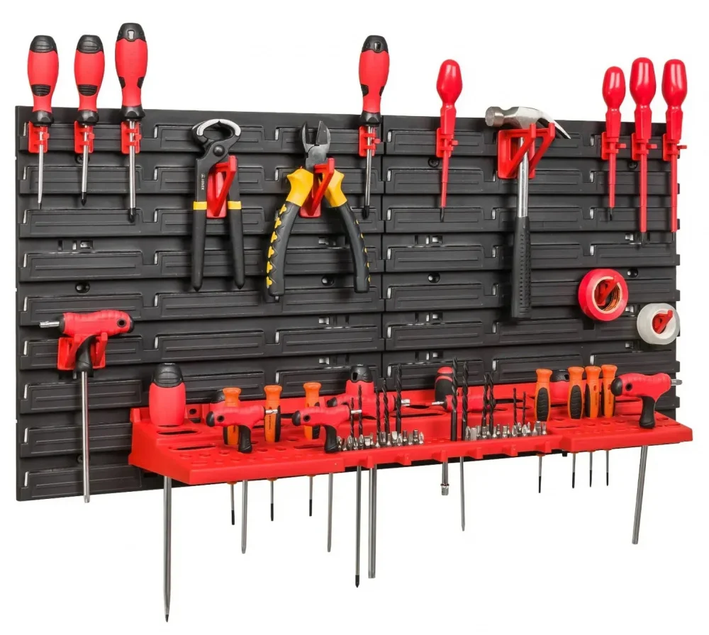 Панель навісна для інструментів 78х39см з поличкою та тримачами Kistenberg MIX597