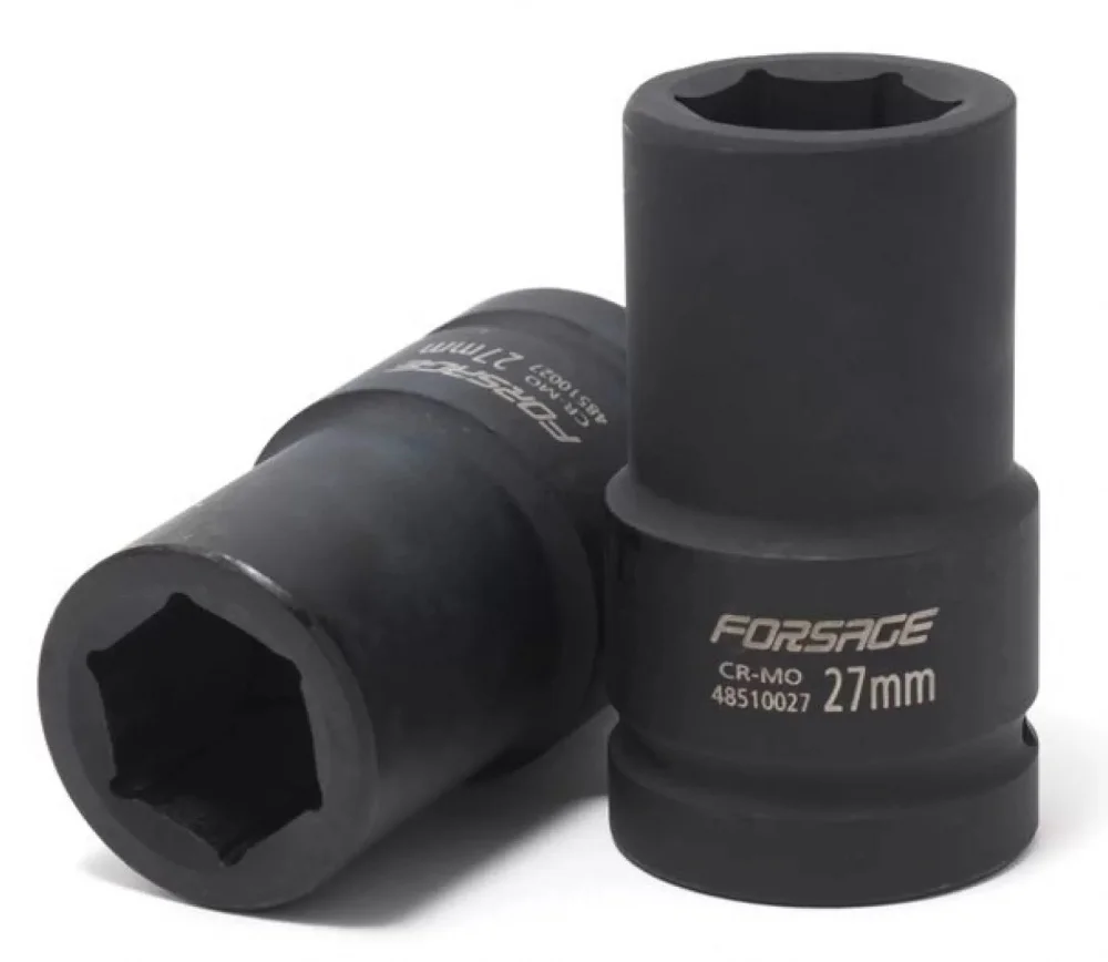 Головка ударна шестигранна глибока 27 мм 1" Forsage (F-48510027)