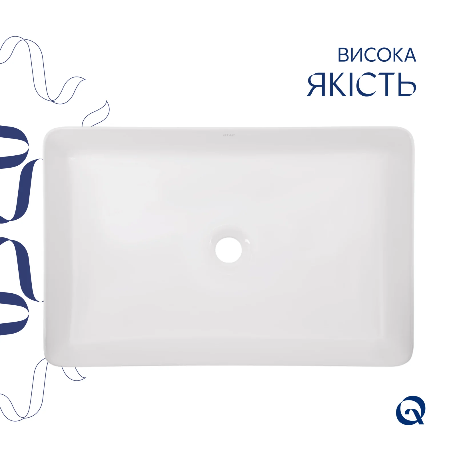 Раковина-чаша Qtap Tern 600x400x110 Белый - фото 4