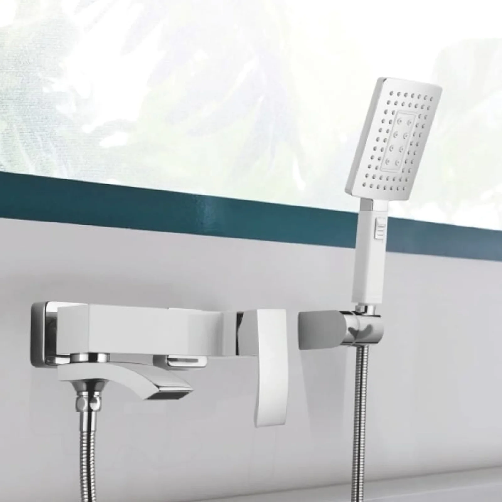 Смеситель для ванны Qtap Swan Cascada 260 Хром - фото 8