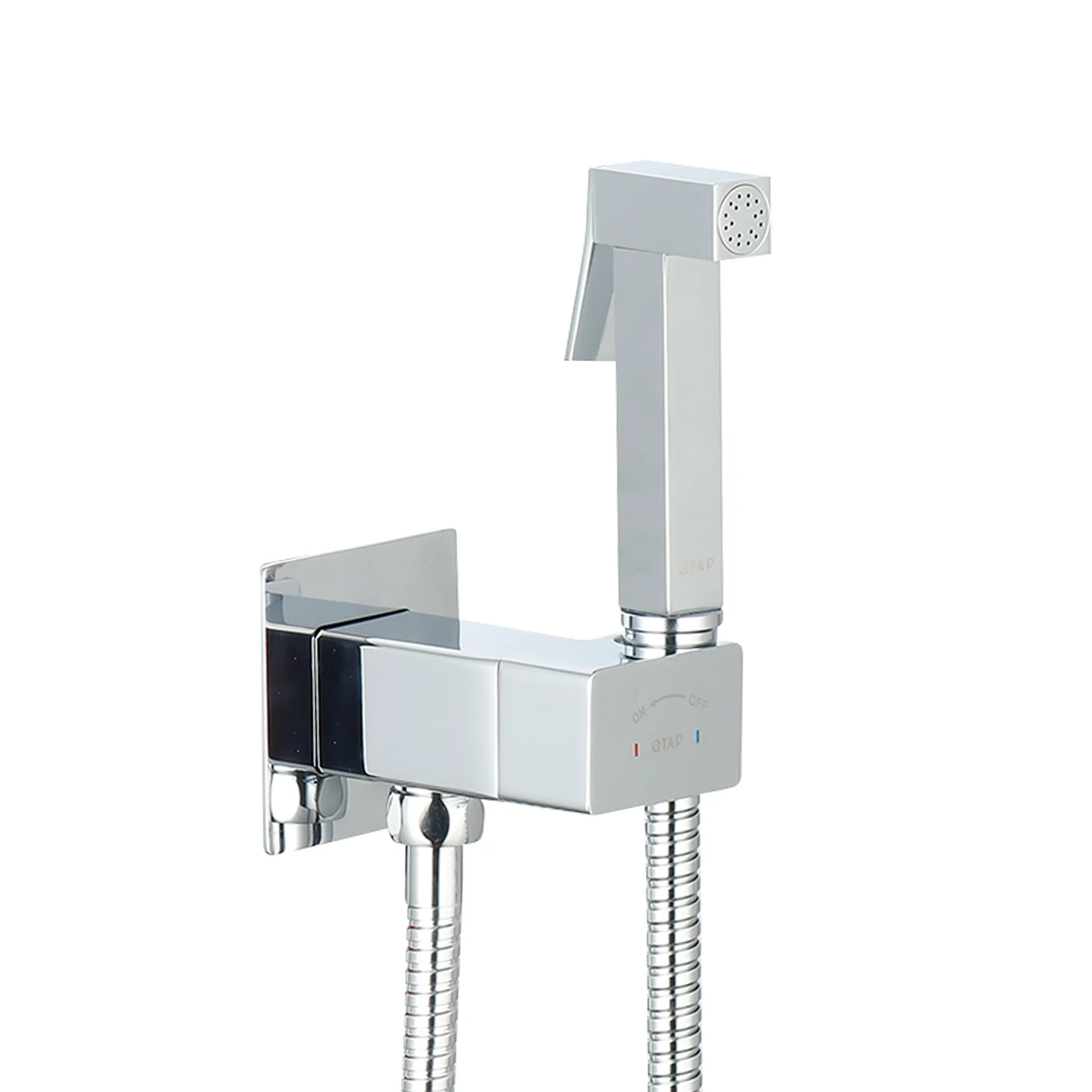 Набір для гігієнічного душу зі змішувачем Qtap Inspai-Varius V00440701 Хром - фото 3