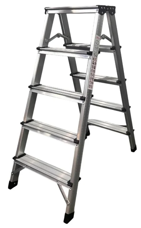 Двостороння алюмінієва драбина 2х5 980 мм GTM (KMH1205)