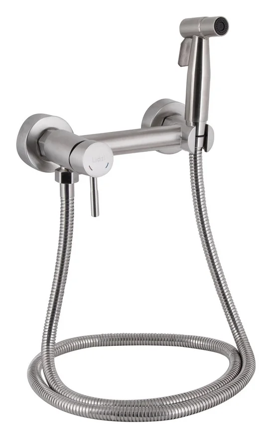 Гігієнічний душ зі змішувачем Lidz Aria New LDARINEWNKS43393 Nickel