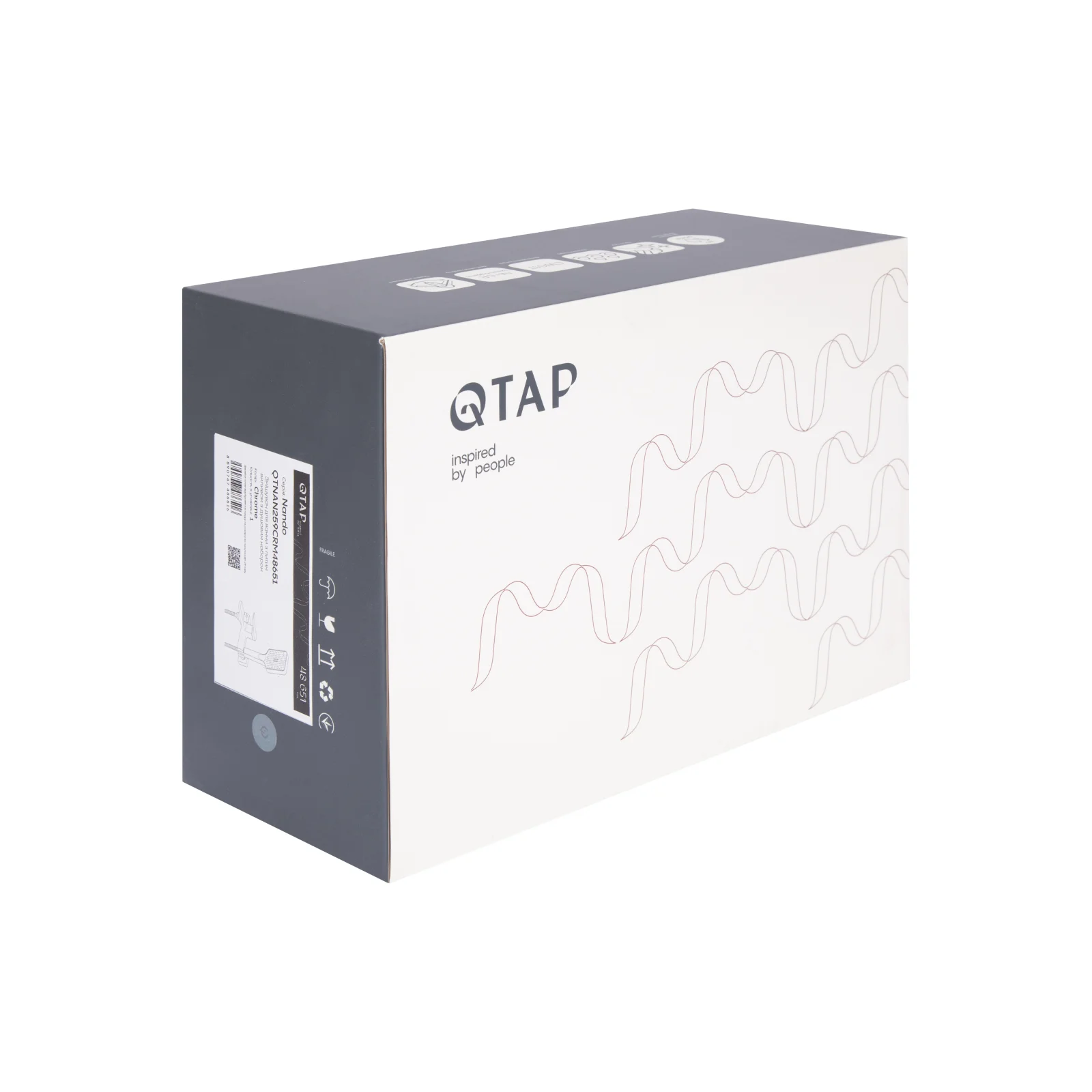 Смеситель для ванны Qtap Nando 259 Хром - фото 7