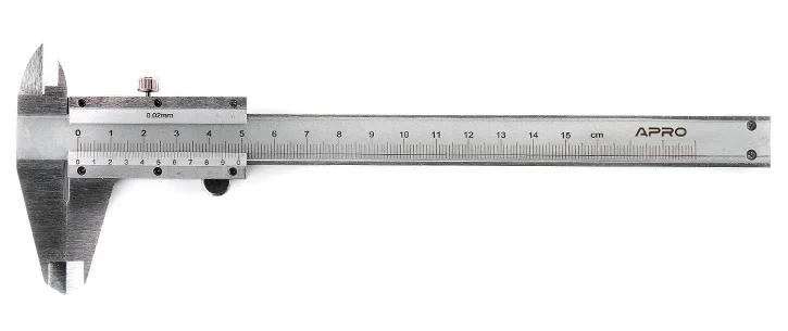 Штангенциркуль механічний 150мм (ноніусна шкала) Apro (510160)