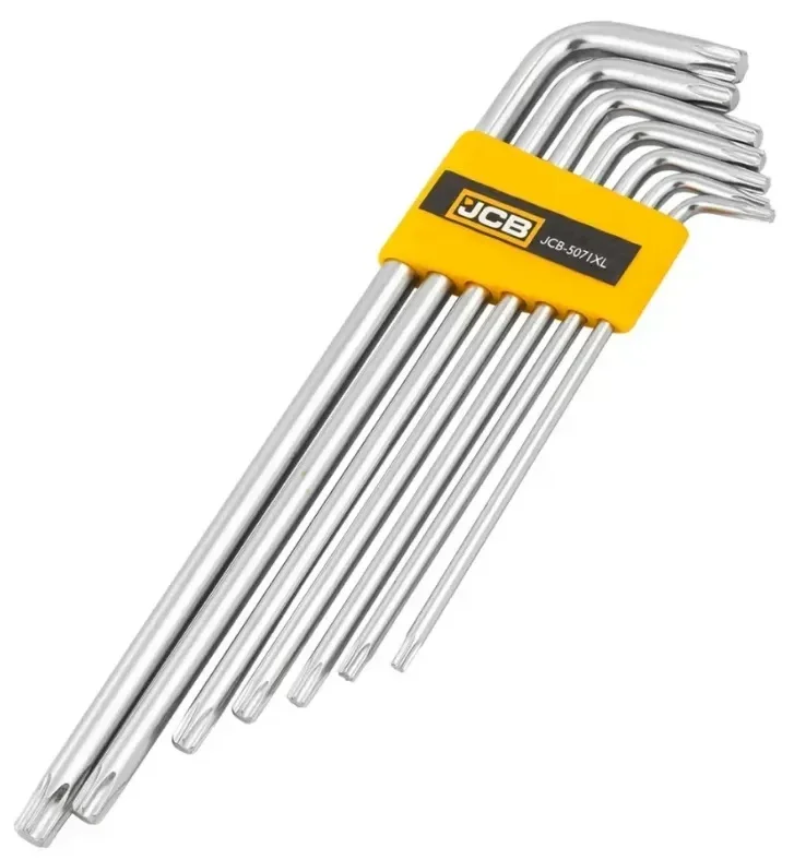 Набір Г-подіб. ключів екстрадовгих TORX T10-T40 7 од. JCB Tools (JCB-5071XL)