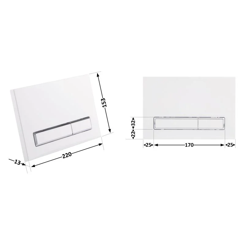 Панель змиву Qtap Nest QT0111M08V1384W Білий - фото 2