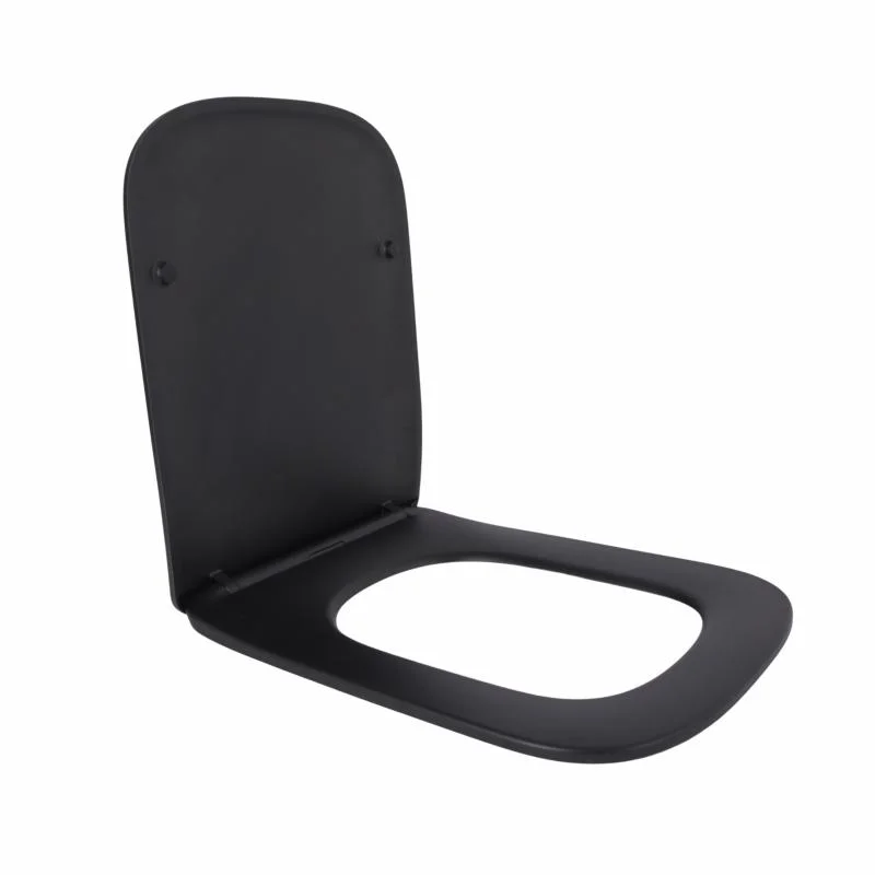 Сидіння для унітаза Qtap Tern 490 QTSC179MB47354 Чорний (Slim Duroplast, Quick Release) - фото 3