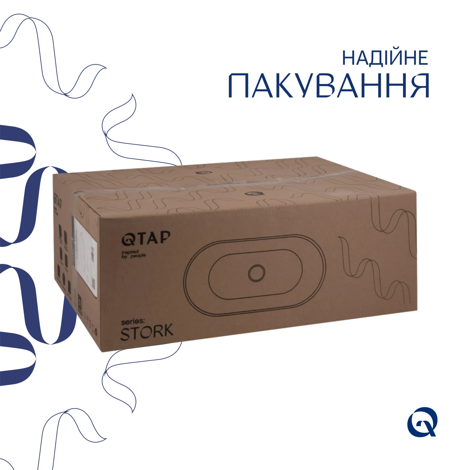 Раковина Qtap Stork 570x390x210 Белый - фото 6