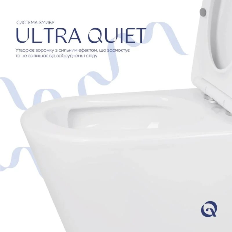 Унітаз-компакт Qtap Swan Eco Ultra Quiet QTSWA27W48748 (Soft-close) - фото 5