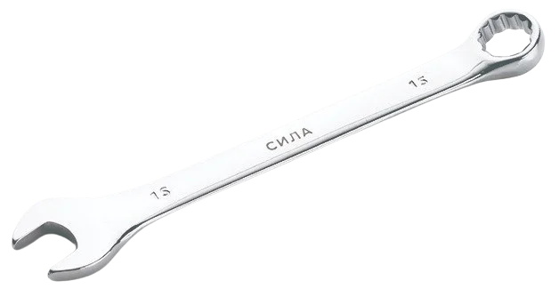 Ключ ріжково-накидний полірований 15 мм Сила (201065)