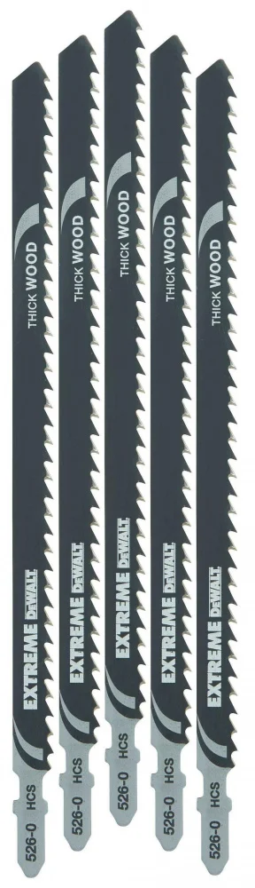 Полотно пильне по деревині для електролобзиків DeWalt (5 шт) (DT2167)