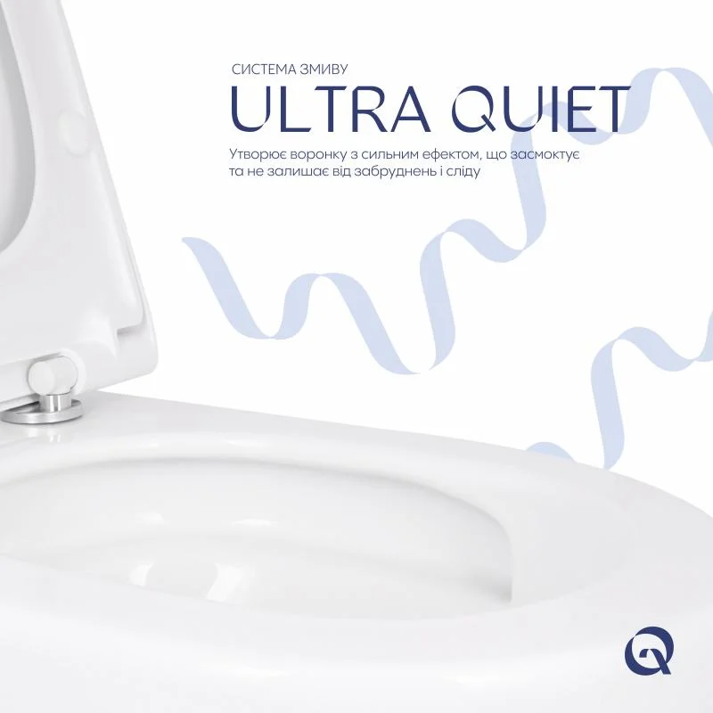 Унітаз підвісний Qtap Robin ML Ultra Quiet QTROBML26W49623 (Soft-close, MagLock) - фото 5