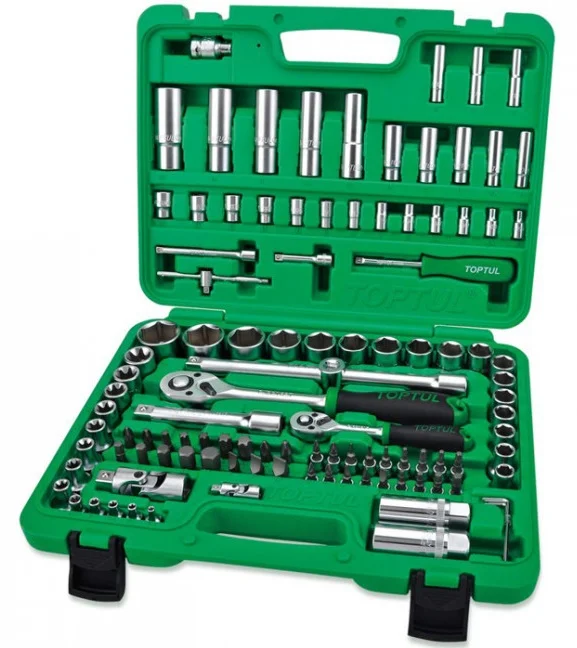 Набір інструментів Toptul 1/2"+1/4" 108 од. 6-гранний (GCAI108R)