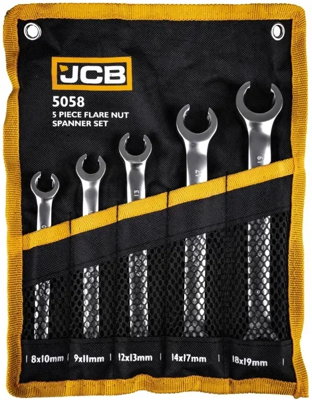 Набір розрізних ключів 8-19 мм 5 од. JCB Tools JCB-5058P