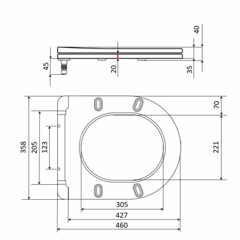 Сидіння для унітаза Qtap Kolibri QTST179W49488 (Slim, Duroplast, Soft-close, Quick Release) - фото 2