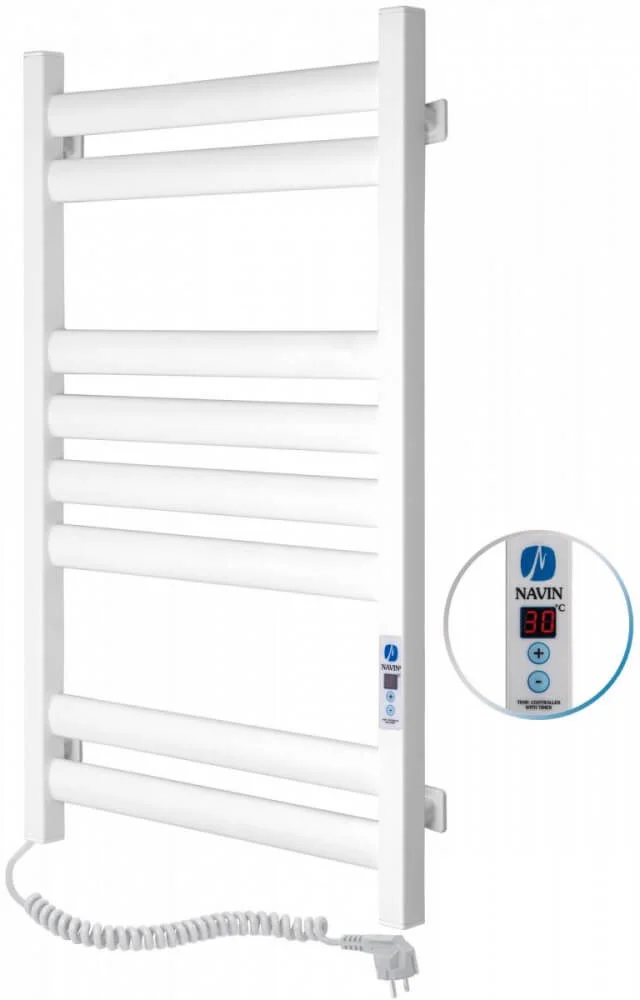 Рушникосушарка електрична Navin Ellipse 500 х 800 Digital білий оксамит