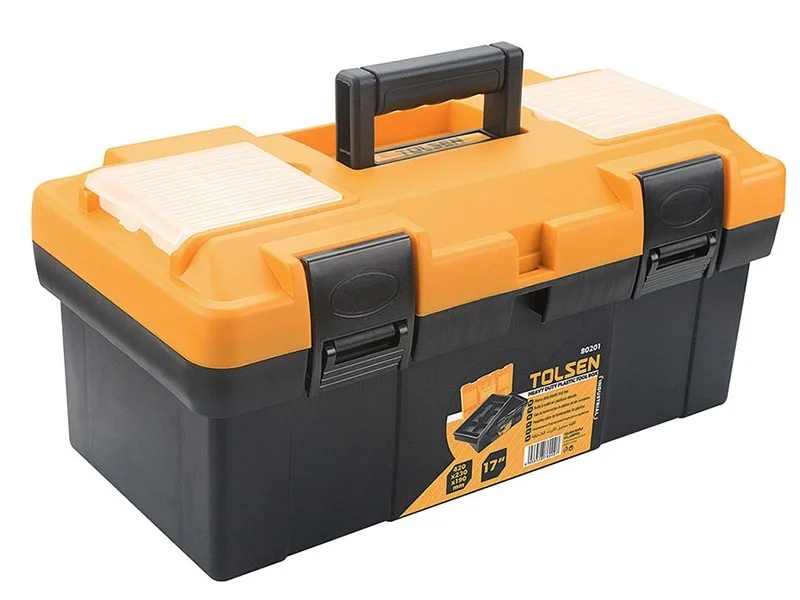 Скриня для інструментів з пластиковими замками органайзери 420х230х190 мм Tolsen 80201