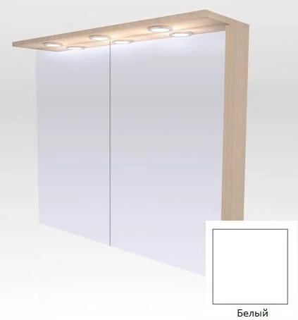 Шафа-дзеркало Fancy Marble ШЗ-10 80 з підсвічуванням