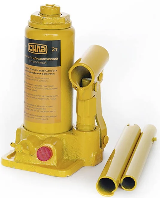 Домкрат гідравлічний пляшковий одноштоковий 2т Сила 271002