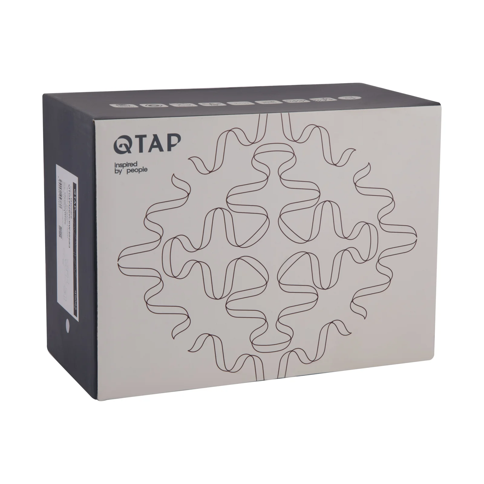 Смеситель для ванны Qtap Gemini 259 Хром / Белый - фото 7