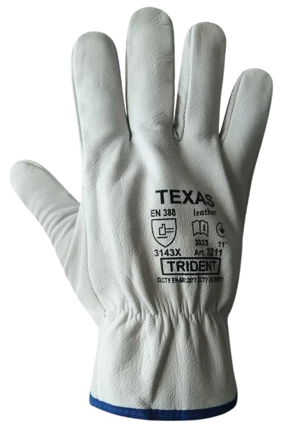 Рукавички з натуральної лицьової шкіри Texas Trident (3211)