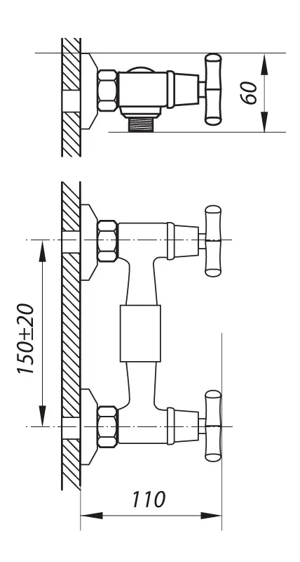 Змішувач для душу Zerix JIK5 102-A (ZX0407)