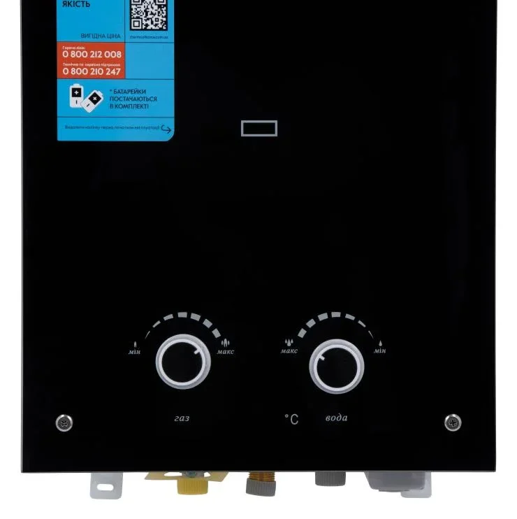 Газова колонка Thermo Alliance JSD20-10GD скло (чорне) - фото 7