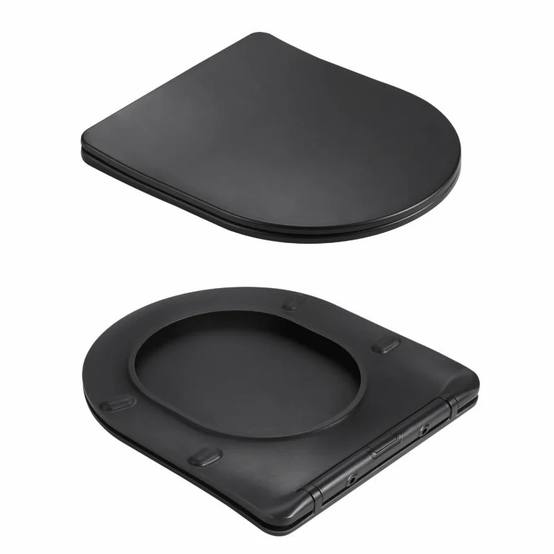 Унітаз підвісний Qtap Jay Ultra Quiet QT07335177MB Чорний (Slim, Duroplast, Soft-close, Quick Release) - фото 8