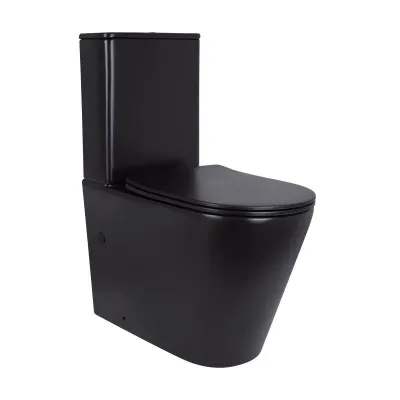 Унітаз-компакт Qtap Scorpio Ultra Quiet QT14226088AMB Чорний (Soft-close)