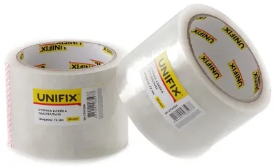 Стрічка клейка пакувальна 200 м 72 мм 38 мкм Unifix (SK-2700266)