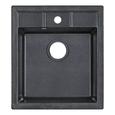 Кухонная мойка Lidz (BLA-03) 460x515/200 Черный