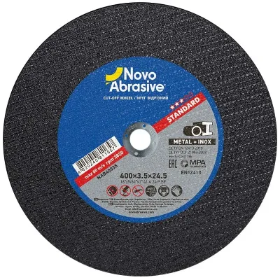 Круг отрезной по металлу NovoAbrasive Standard 400х3.5х25.4