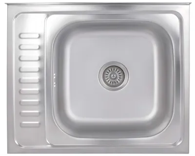 Кухонна мийка Brinex 6050-R (satin) 0,6 мм