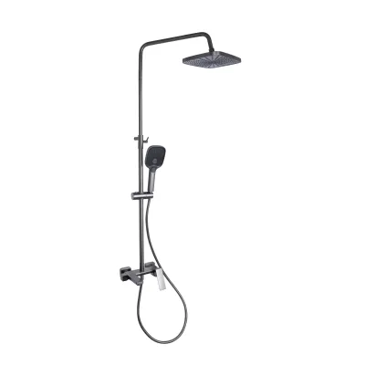 Душова система Qtap Gemini QTGEM111GMB45688 Gunmetal Black PVD